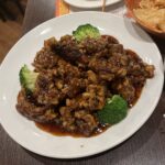 Tangerine beef.