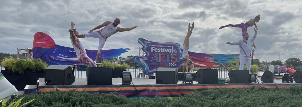 Aerial Dancers performing at FARTs