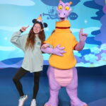 Bri poses with figment.