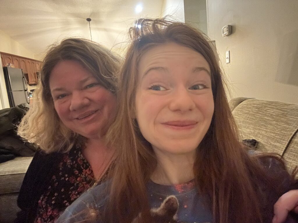 Selfie of Bri and her mom.