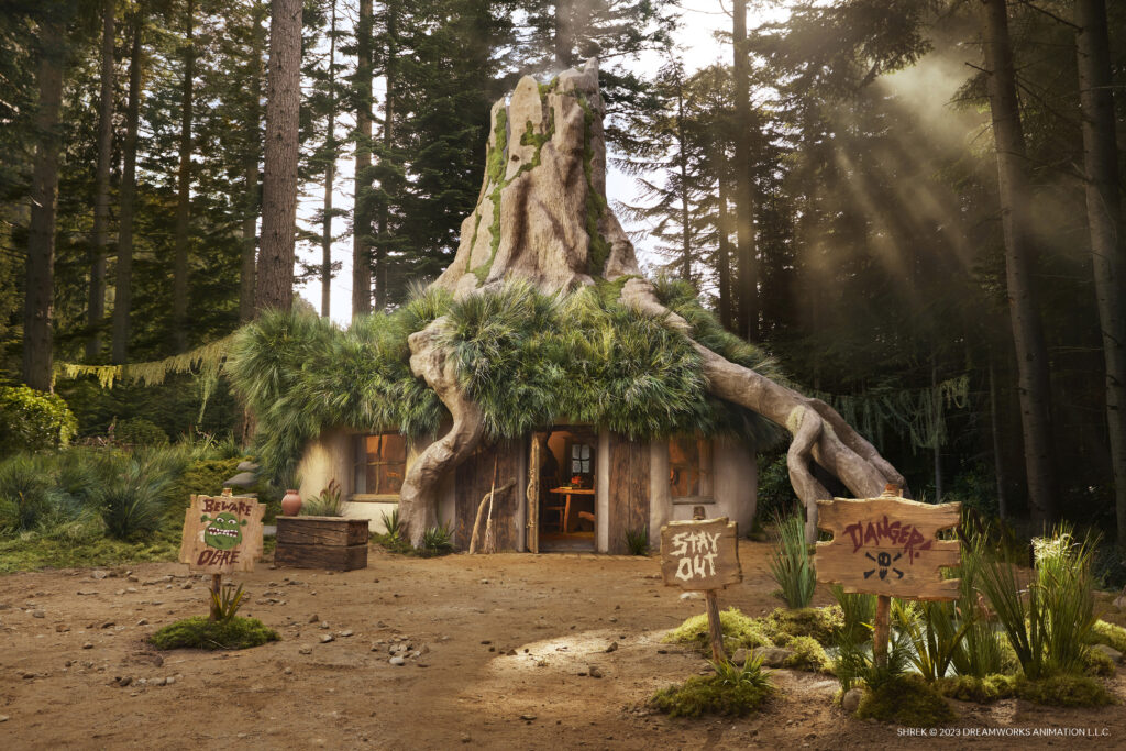 Real life reconstruction of Shrek's swamp home.