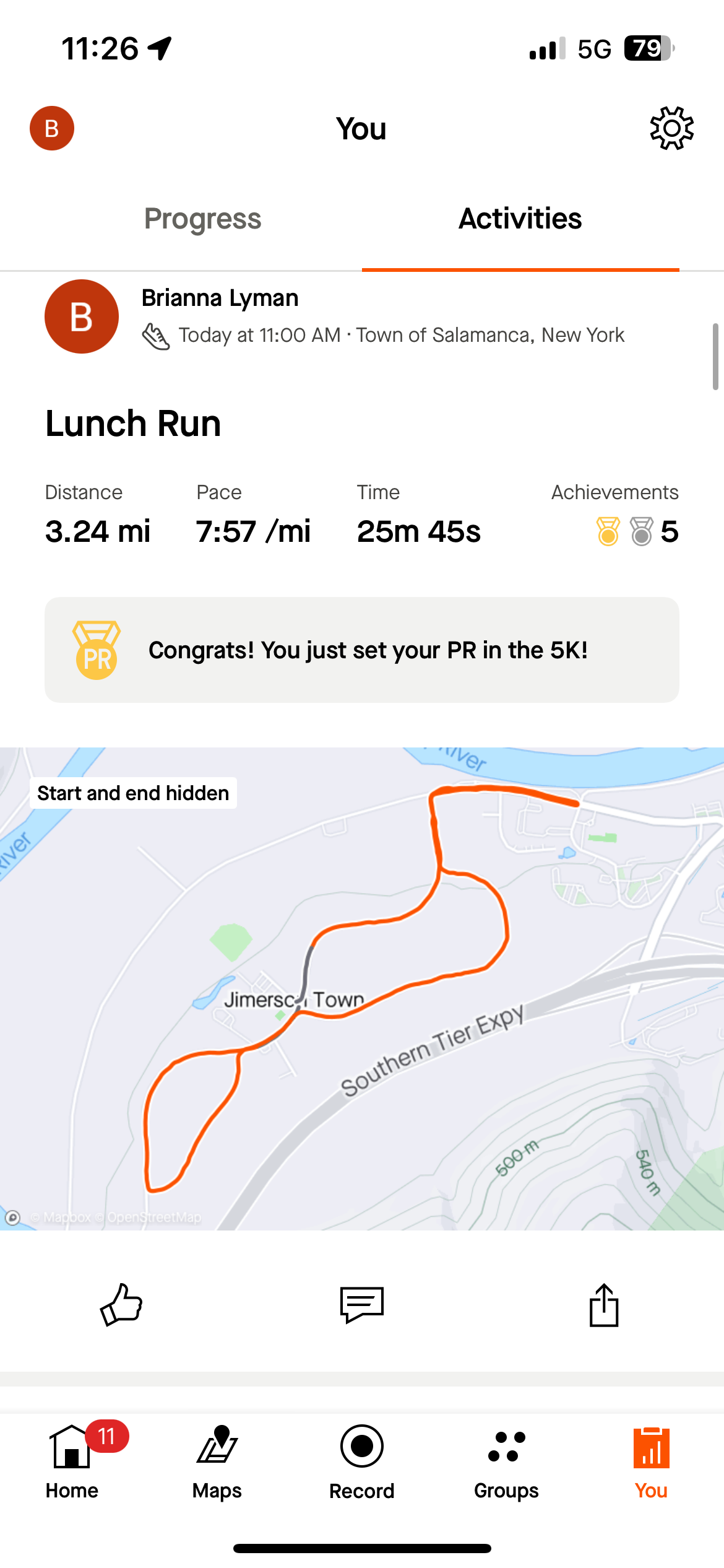 5 k record