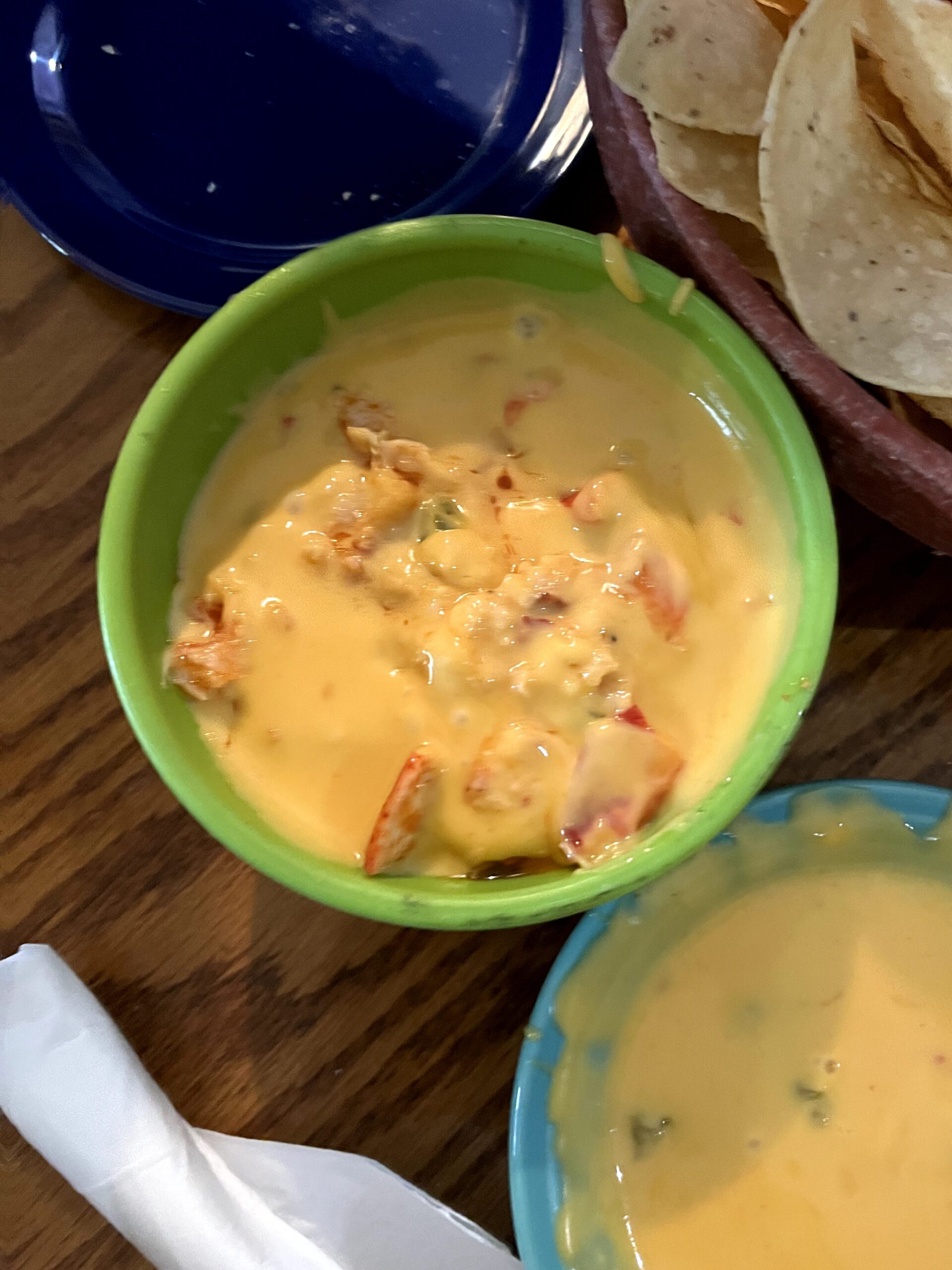 OOOH nevermind they brought out the lobster queso and luckily we still had plenty of chips! The red pepper mixed with the cheese mixed with the lobster was a good combo but a tad too rich. I'd still give it a 7.9/10 ⭐'s.