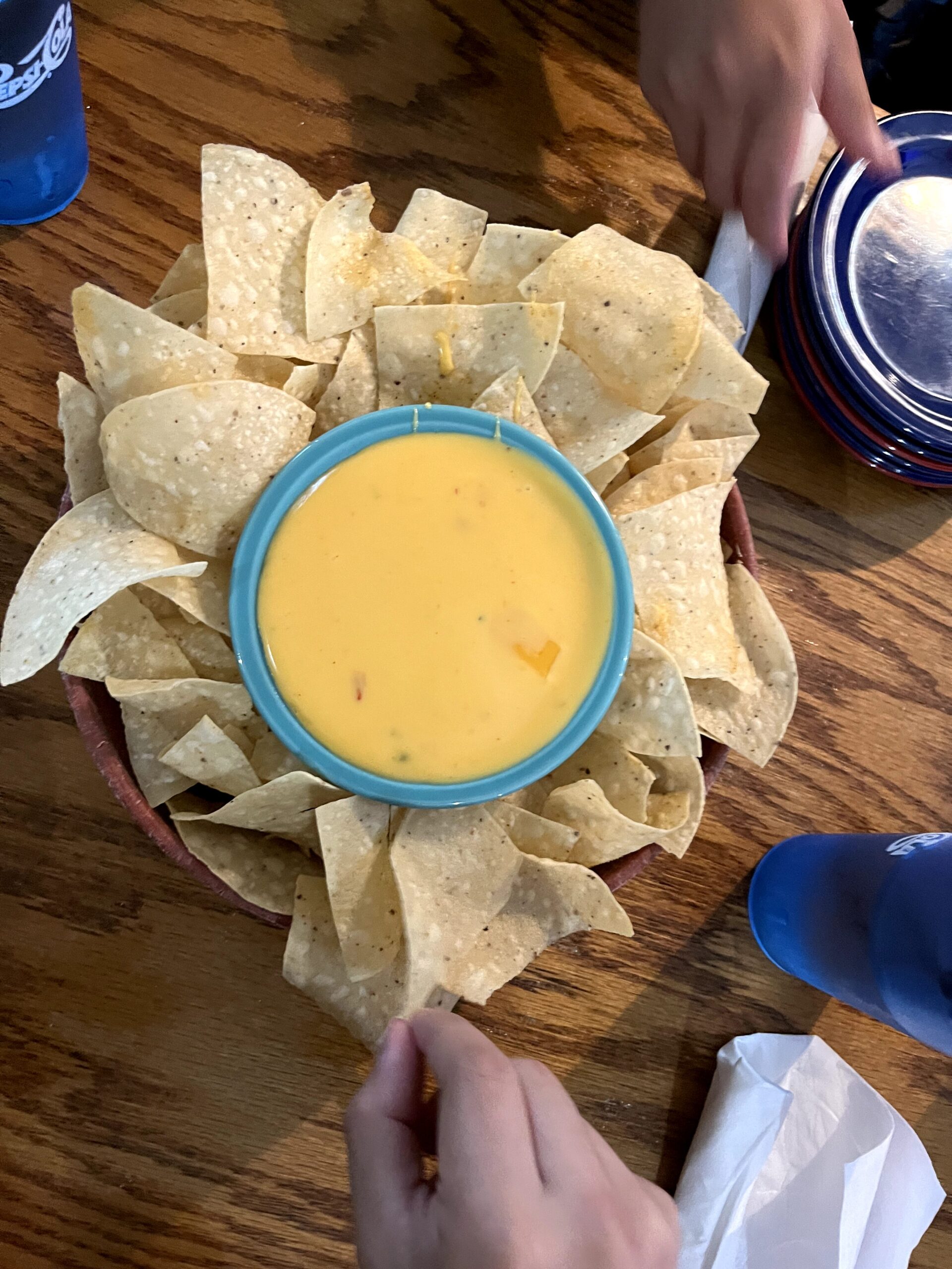 Always got to get the queso and chips at a Mexican place...although we did order lobster queso and we are yet to taste any lobster???